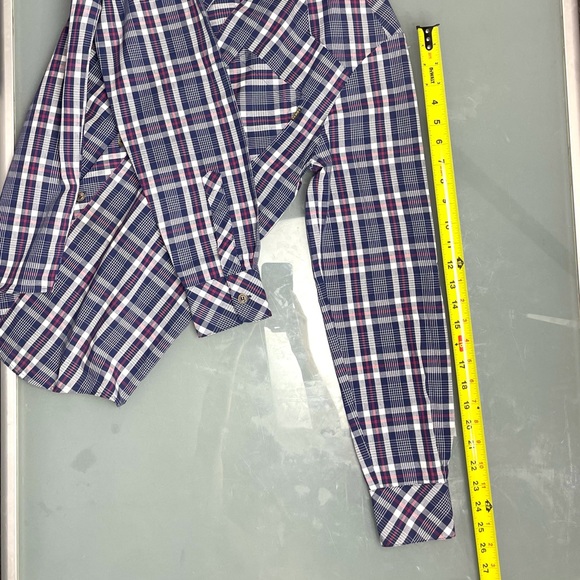 Benny Gold chambray plaid button up - Picture 15 of 16